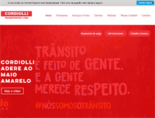 Tablet Screenshot of cordiollitransportes.com.br